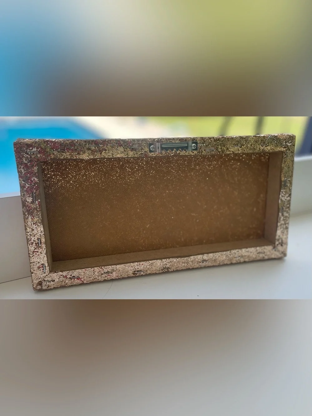 Glamorous Gold Glitter Wall Decor Sign Sparkly Glam Room Decor